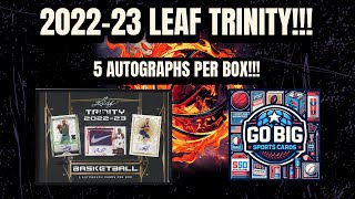 Epic Unbox: 2022-23 Leaf Trinity Basketball - The Hunt for 5 Autographs Begins!