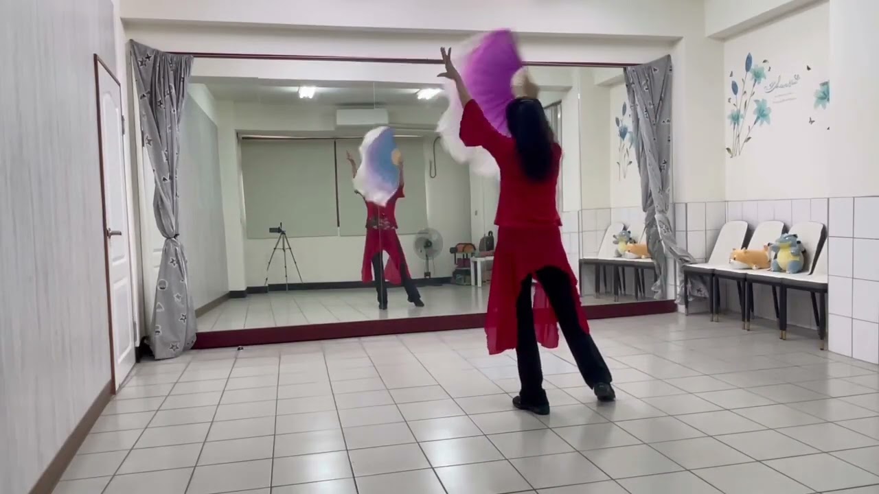 同簪(飄扇舞)~中政舞蹈班 #背面示範:巫沛榆   #编舞~筠君老師