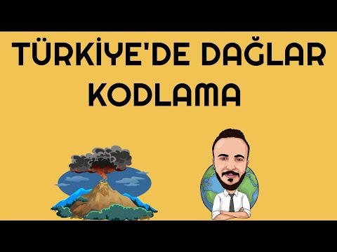 TÜRKİYE'DE DAĞLAR KODLAMA - 2020 (KPSS-AYT COĞRAFYA)