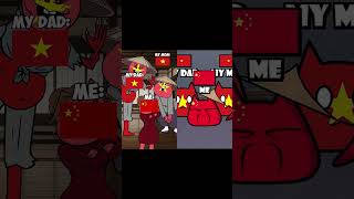 MY FAMILY FLAG VS MY FLAG (MOM, DAD, ME) 👨‍👩‍👦 #countryhumans #countryballs