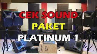 Cek Sound Paket Platinum 1 | Suara Ce.. derrrr.. mantap habis | Sound system lapangan indoor outdoor