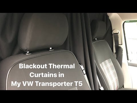 Video: Blackout Cab Partition Curtain Kit for the VW T5/T6 Campervan