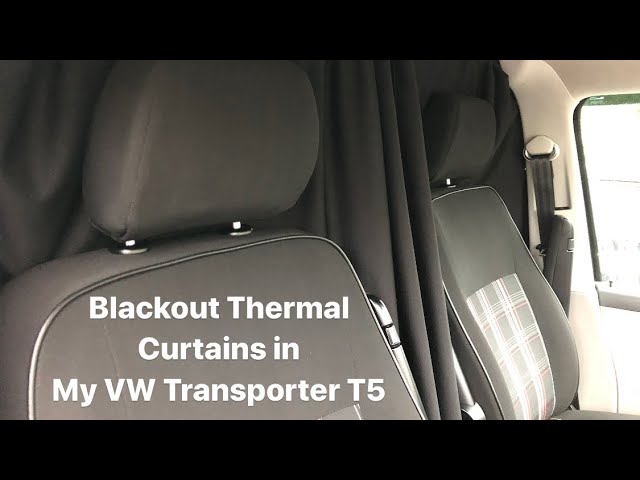 VW T5 Blackout Curtains & Cab Divider