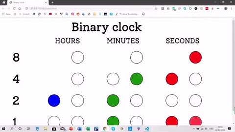 AWESOME WORKING binary clock using HTML, CSS & JQUERY!