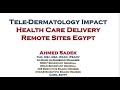 Teledermatology impact health care delivery remote sites egypt