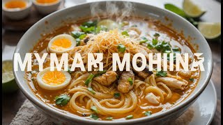 Authentic Myanmar Mohinga Recipe / Traditional Fish Noodle Soup