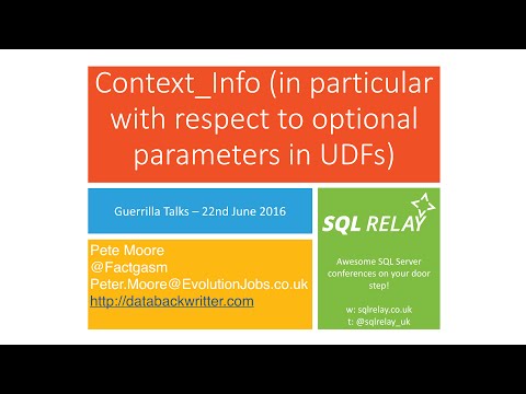 Guerrilla Talks - Pete Moore - Context_Info