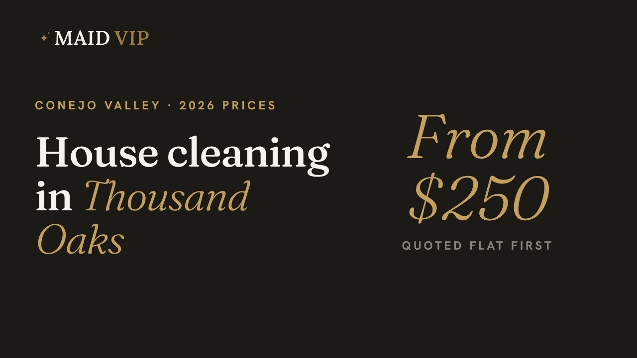 Video: house cleaning services in Thousand Oaks, prices and how it works, from Maid VIP