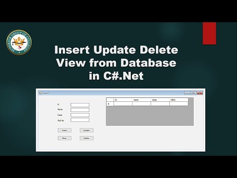 Insert Update Delete View from Database in C#.Net