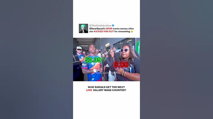 IShowSpeed's MOM wants some of her RICH son's money 🥲 #money