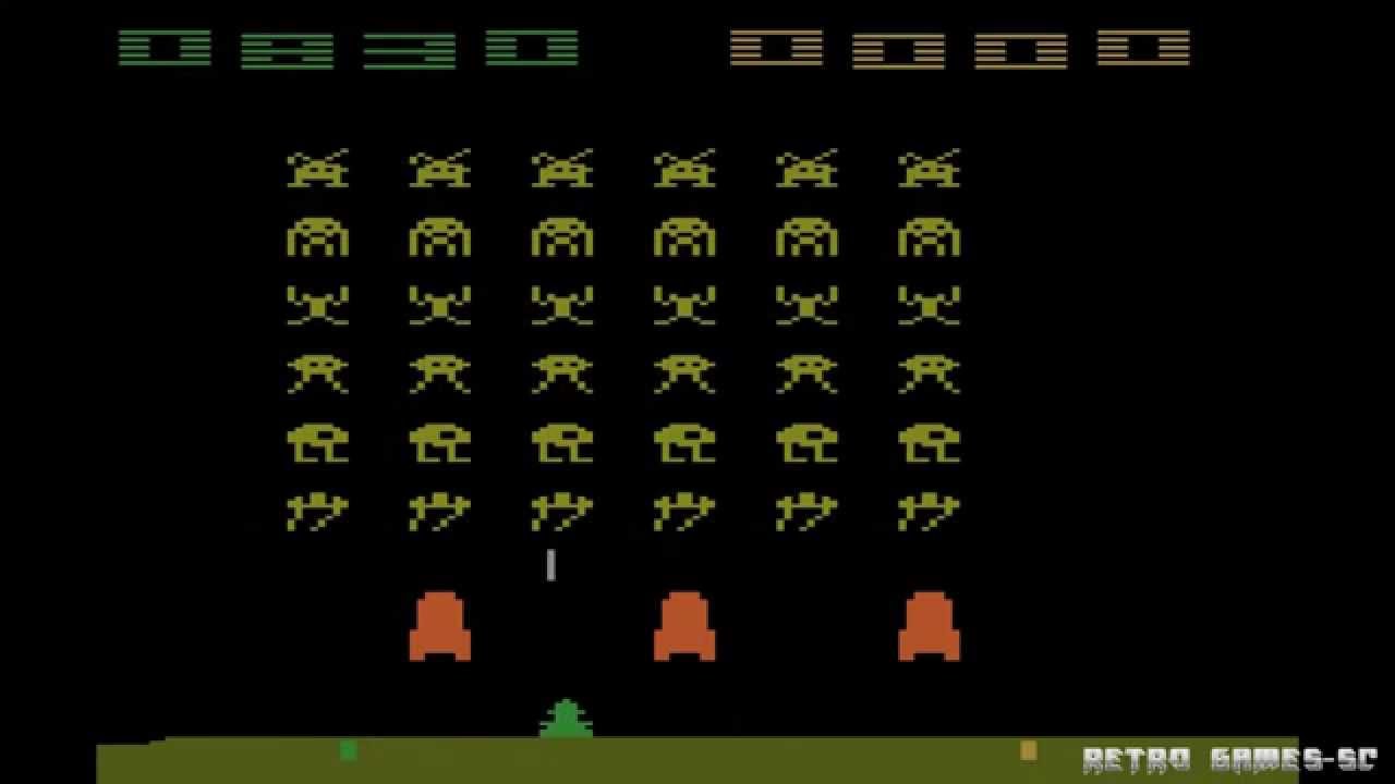 Space Invaders ( Atari 2600 ) Gameplay ( 1978 ) 