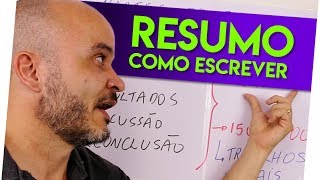 COMO FAZER O RESUMO – TCC, Mestrado e Doutorado