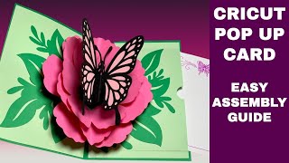 CRICUT BUTTERFLY POP UP CARD - How to Assemble It Like a Pro