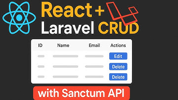 React + Laravel CRUD App with Sanctum API 🔐 | Full Stack Project Tutorial in Hindi