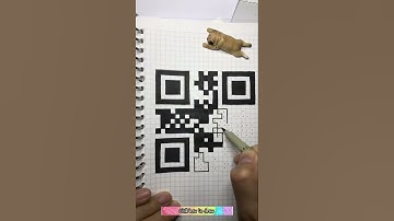 How to draw QR code barcode  #drawing #draw I Chill how to draw