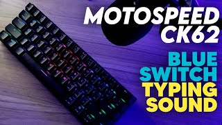 Motospeed Ck62 Rgb Mechanical Keyboard - Typing Sound Asmr Otemu Blue