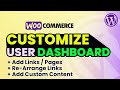 Customize User Account Dashboard in WordPress | Customize User Account Pages in WordPress