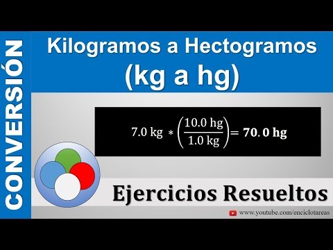 Video: ¿Cómo se convierte kg a HG?