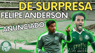 Felipe Anderson é o novo jogador do Palmeiras.