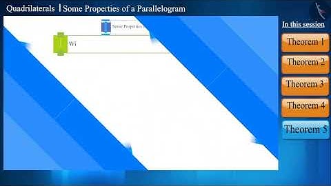 Some Properties of a Parallelogram  | Part 1/4 | English | Class 9