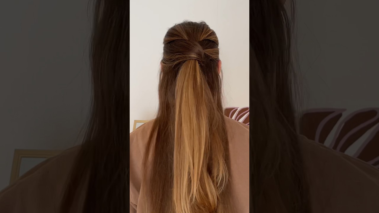 Half up hairstyle idea! 