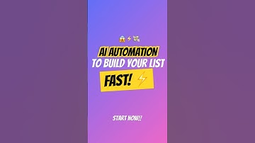 Build Your LIST FAST with AI Automation Now!