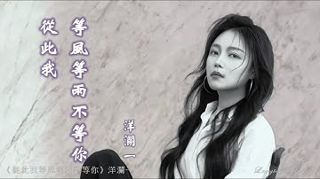 從此我等風等雨不等你 Cong ci wo deng feng deng yu bu deng ni 洋瀾一 Yang lan Yi #動態歌詞 Pinyin/Lyrics Music