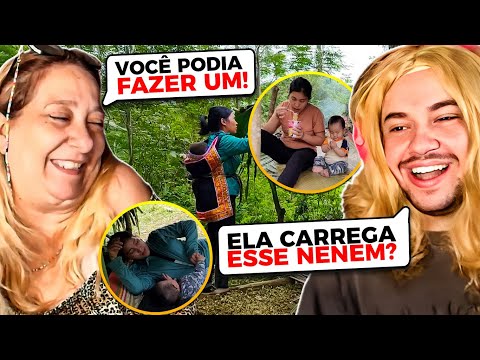 ELA CONSTRUIU UMA CASA SOZINHA SENDO MÃE SOLO! - React  La Thi Mu