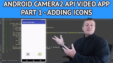 Android Camera2 API Video App - Part 1 How to add icons using android studio