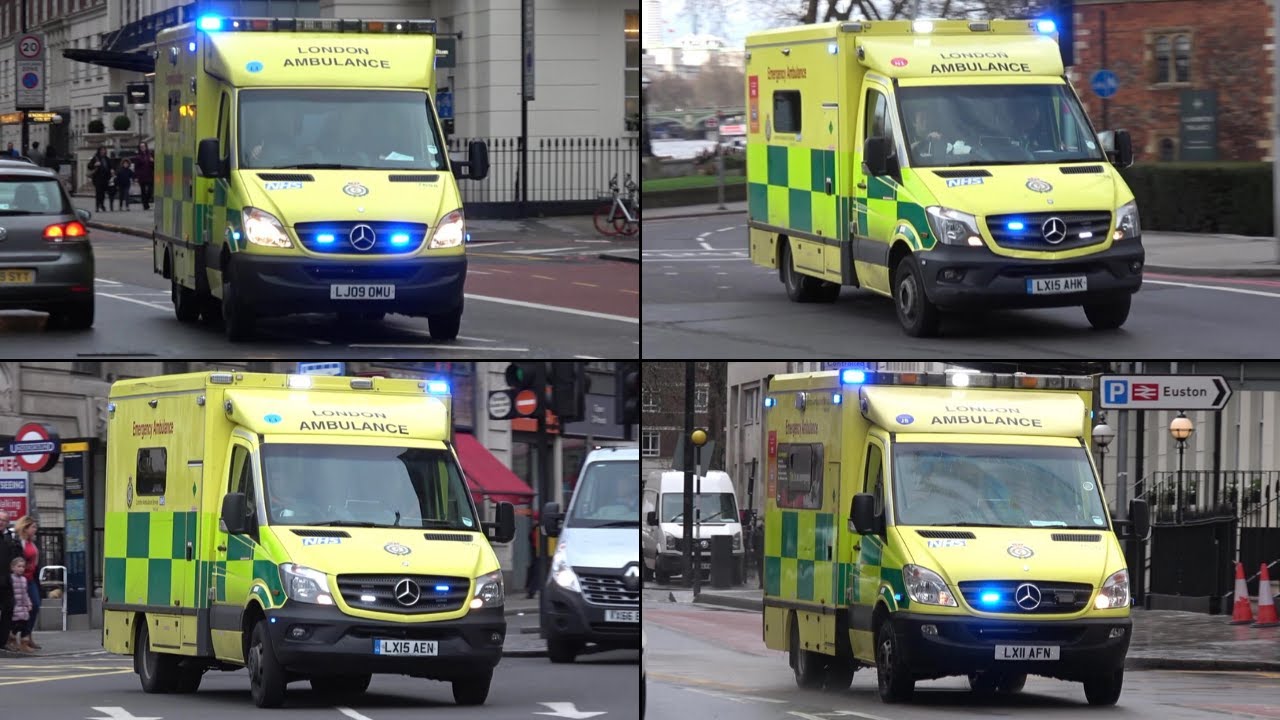 London Ambulances responding Compilation YouTube