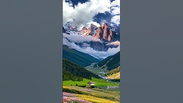 Thumbnail of when clouds touch the mountain view #nature #love #viral #trending #mountains #clouds #scenery