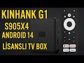 KINHANK G1 - Android 14 - S905X4 - 4/32 Lisanslı Tv Box İncelemesi