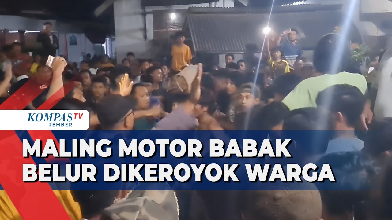 2 Maling Motor di Probolinggo Babak Belur Dikeroyok Warga