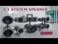 DIY 8.1 Tube Speaker System with PVC Pipe - 300W Ultra Deep Bass Speaker