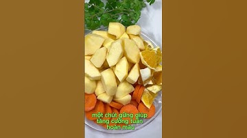 Nước ép táo cam cà rốt - nuôi dưỡng làn da