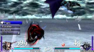 Dissidia Final Fantasy Ultimecia vs Garland (Command Battle)