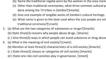 2025 Civic Education (Mock exam)- Section B part 1 Revision questions and answers