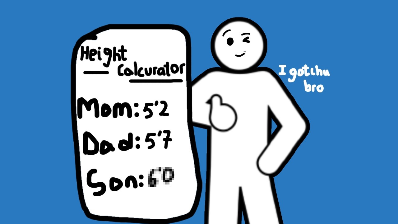 Outline Video How Tall YOU will Be....(for short kings)