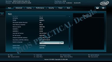 Bios Practical Details