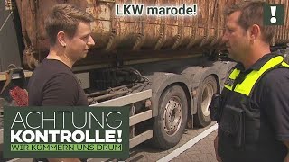 'Sieht RANZIG aus, die KARRE!' LKW verliert Teile auf Autobahn! | Achtung Kontrolle