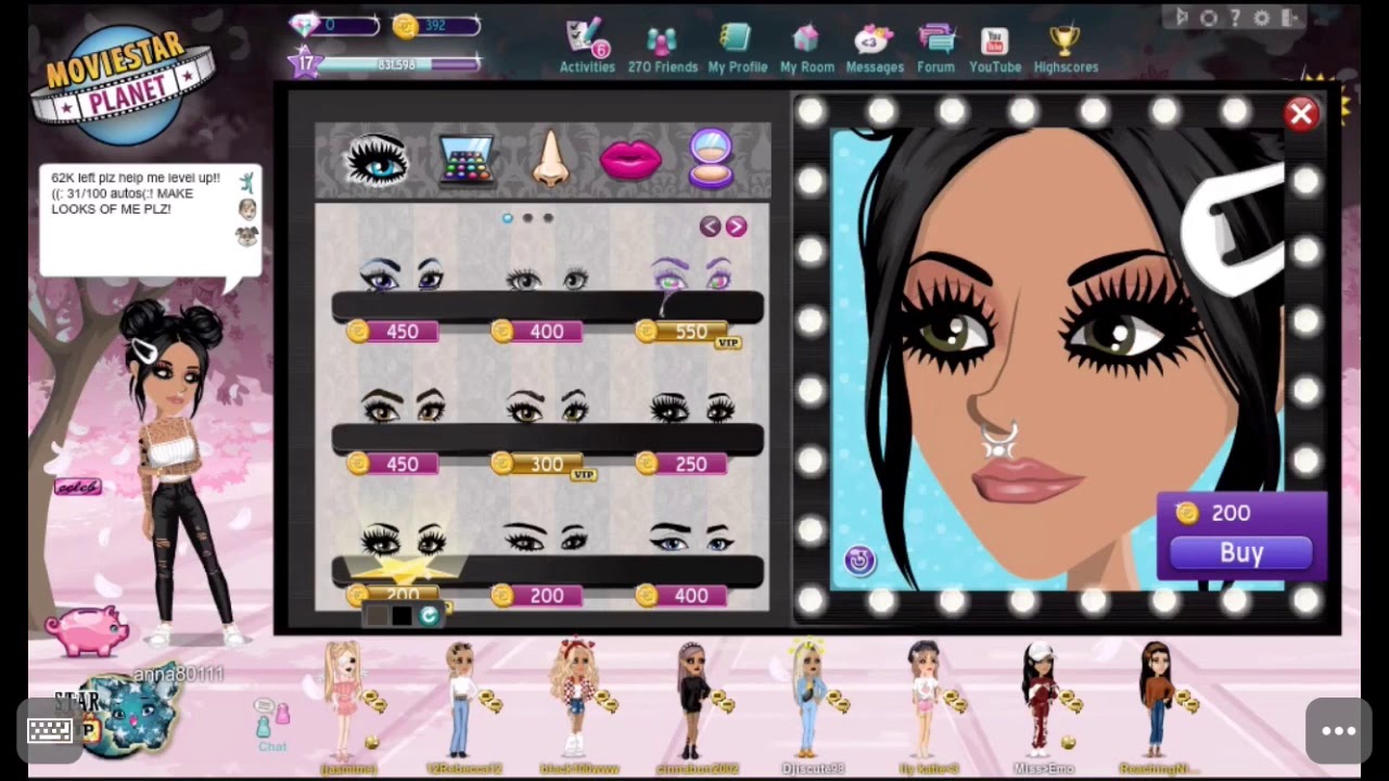 Different MSP makeup  looks YouTube