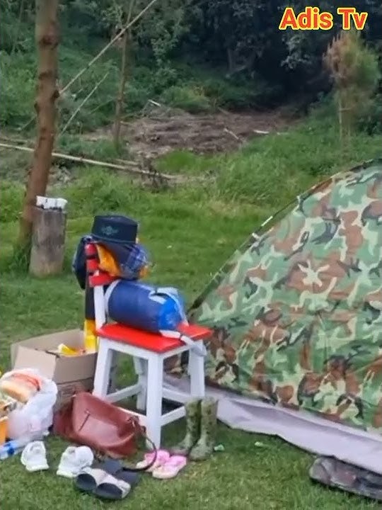 keseruan Mbak Alin dan Arina camping liburan di Tawangmangu bersama Sayla Sayli dan Rei