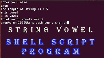 Vowel Check Shell Script | String program in shell script | Shell Script String