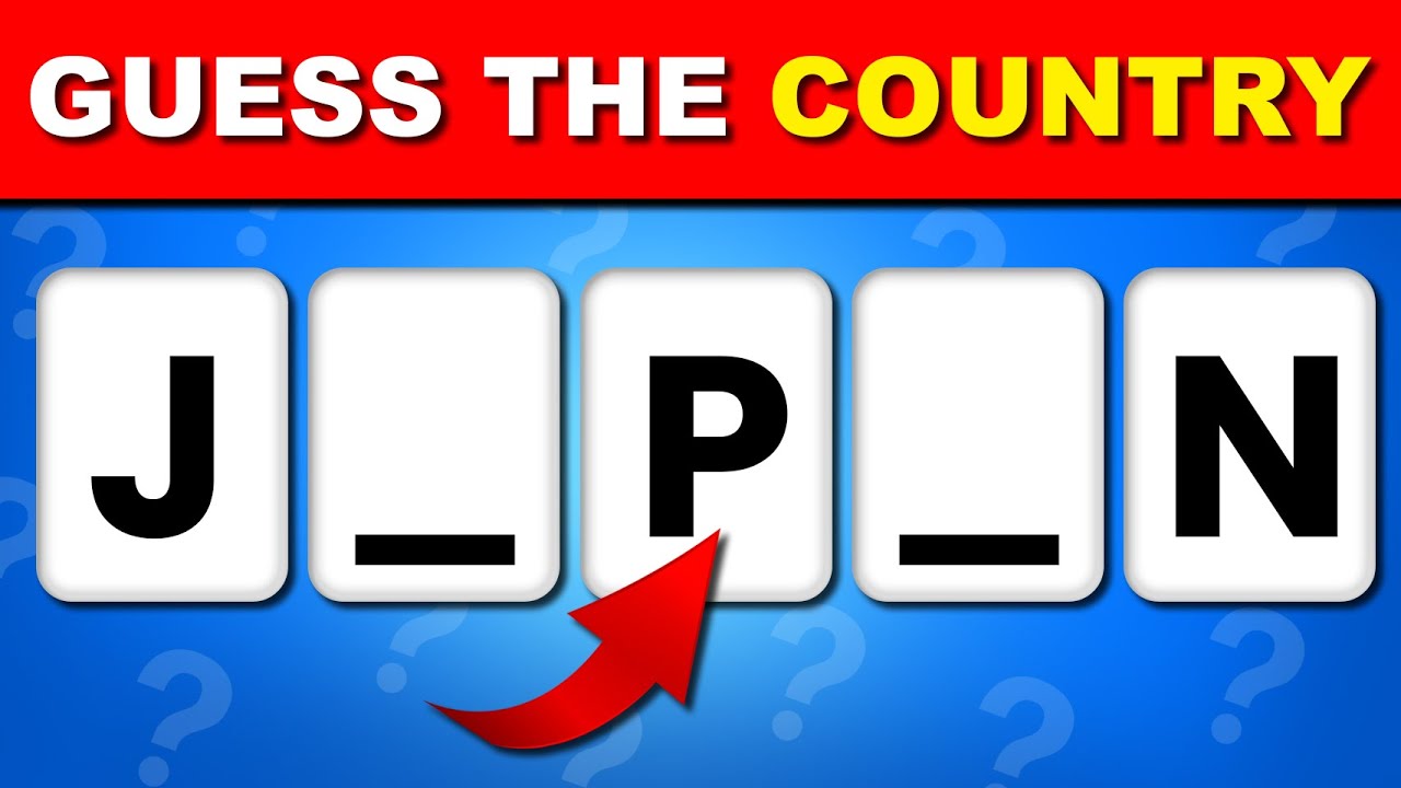 Can You Guess The Country Without Vowels? | 100 Countries Challenge l Gift Quiz 