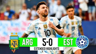 Argentina vs Estonia | 5-0 | Extended Highlights & Goals { Friendly 2022 }