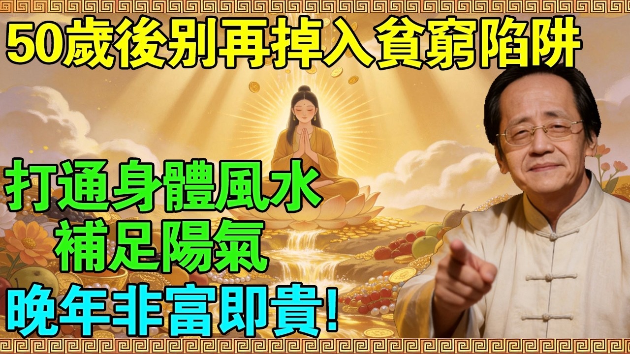 50歲後千萬別再掉進“貧窮陷阱”！倪海廈：教你一招打通身體風水，補足這股陽氣，晚年非富即貴！#倪海廈 #中醫養生 #易經智慧 #貧窮陷阱 #財富自由 #晚年生活 #吸引力法則 #氣血不足