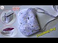 So cute diy crossbody bag with zipper  women bag tutorial  diy sling bag  shoulder bag