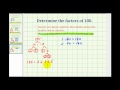 Ex 3:  Determine Factors of a Number