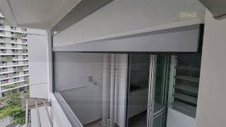 HDB Service Yard Zip Track Blinds Installed at Tampines Singapore HDB Service Yard Zip Track Blinds Installed at Tampines Singapore