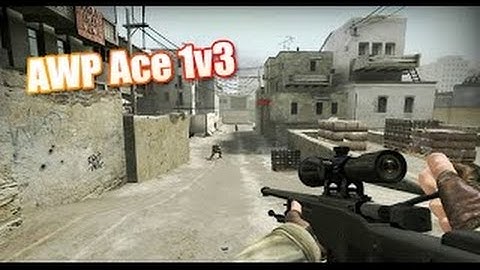 CS:GO ace 1v3 clutch with awp